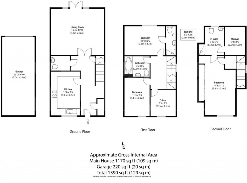 Floorplans For Leverett Way, Saffron Walden