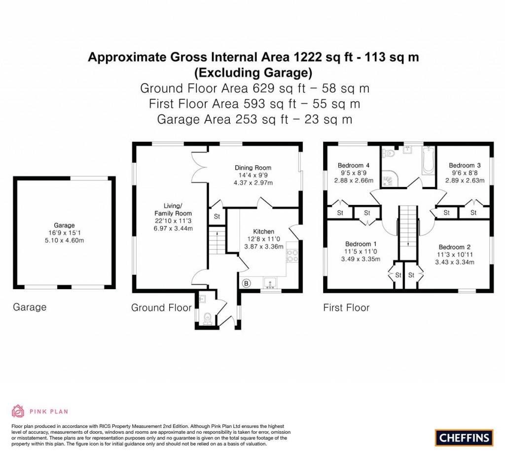 Floorplans For Popes Court, Sturmer, Haverhill