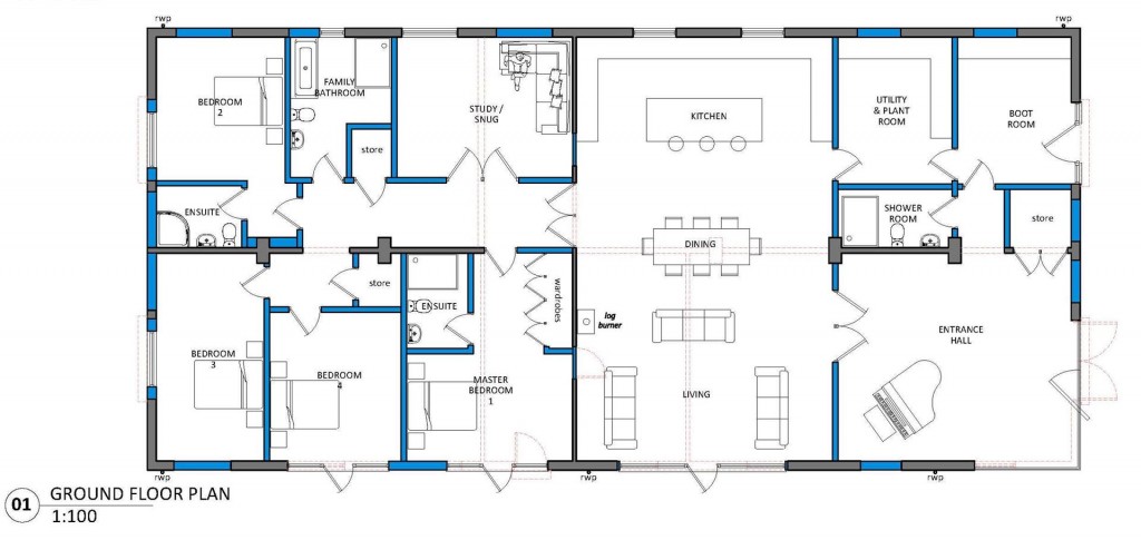 Floorplans For Church End, Leckhampstead, MK18