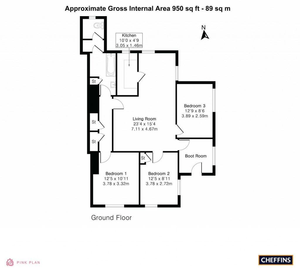 Floorplans For Church Lane, Whittlesford, Cambridge