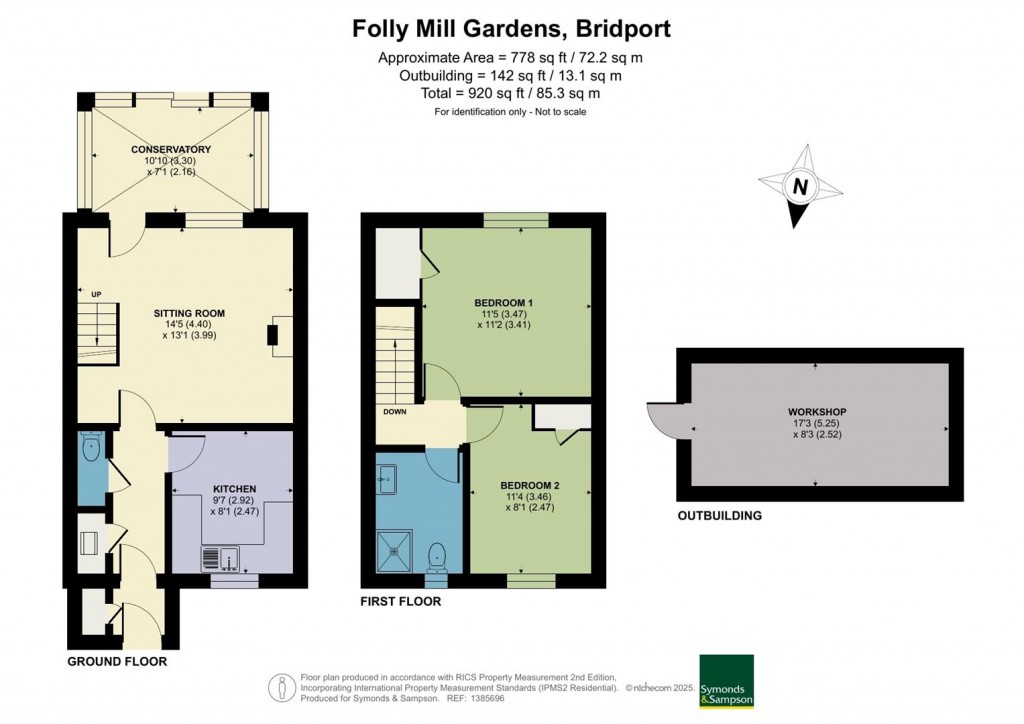 Floorplans For Folly Mill Gardens, Bridport