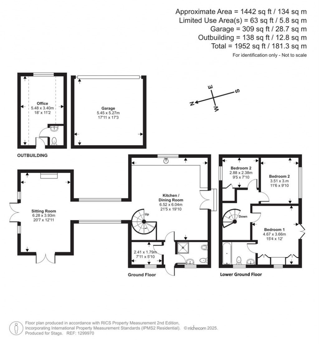 Floorplans For St Anns Chapel, Gunnislake, Cornwall