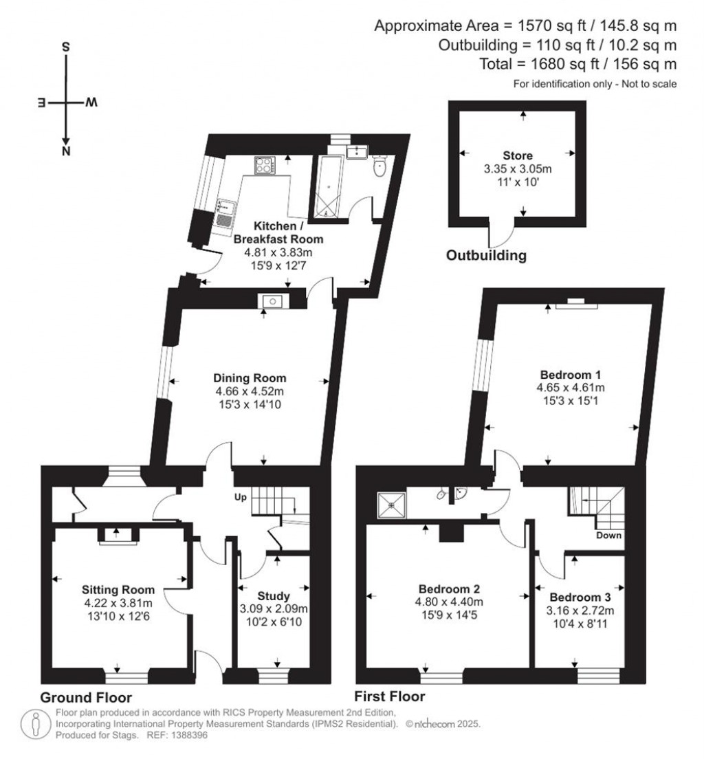 Floorplans For High Street, East Budleigh, Budleigh Salterton