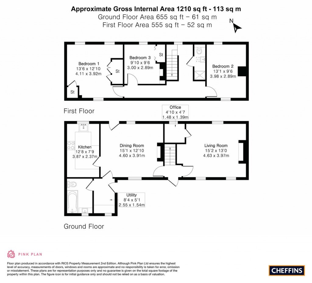 Floorplans For High Street, West Wratting
