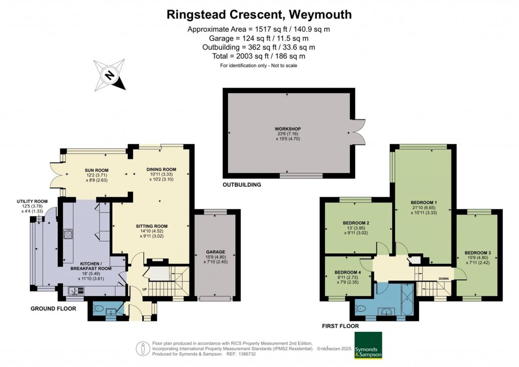 Floorplans For Ringstead Crescent, Weymouth