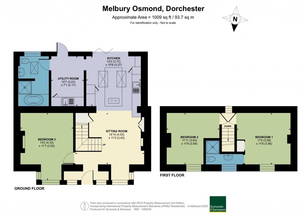 Floorplans For Melbury Osmond, Dorchester, Dorset