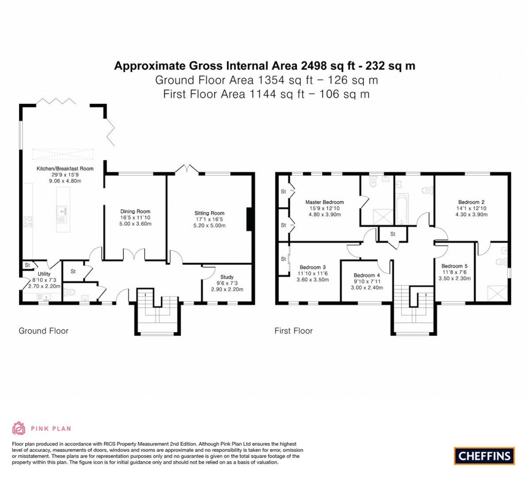 Floorplans For View Farm Close, Dry Drayton, Cambridge