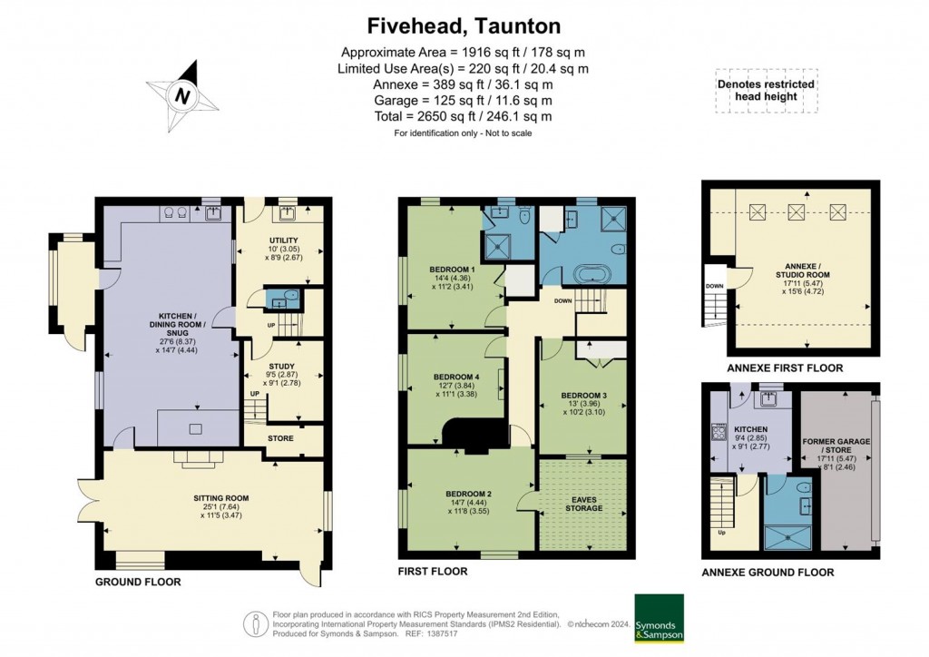 Floorplans For Fivehead, Taunton