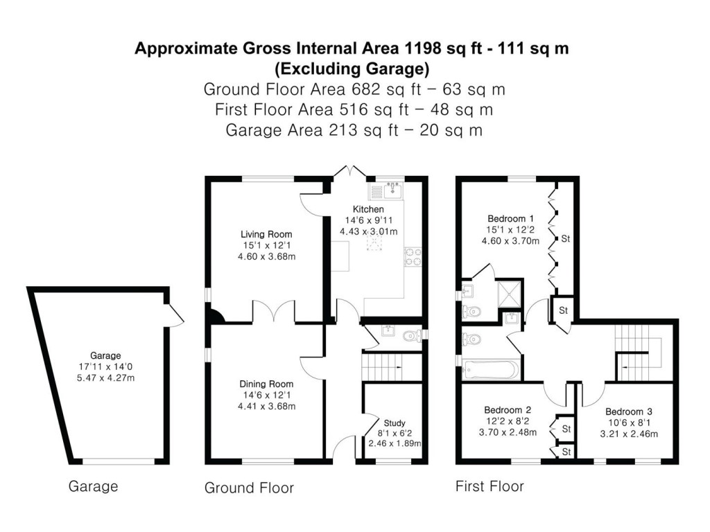 Floorplans For High Street, Newport, Saffron Walden