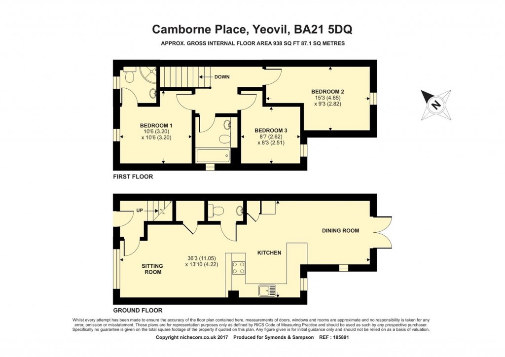 Floorplans For Camborne Place, Yeovil, Somerset