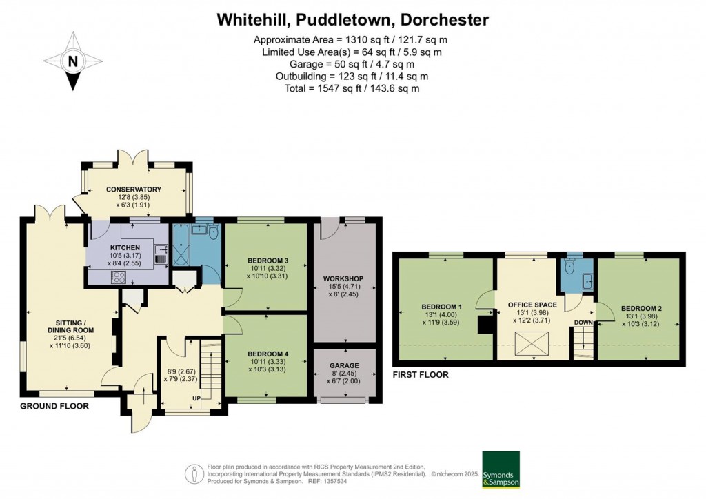 Floorplans For Whitehill, Puddletown, Dorchester