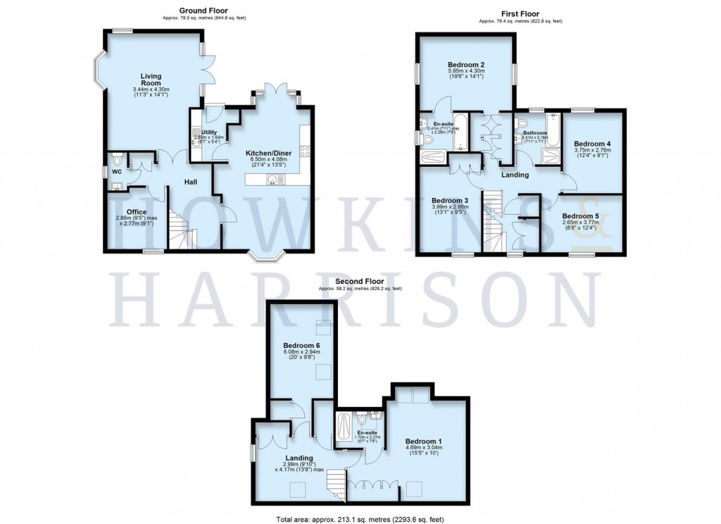 Floorplans For Clarence Place, Ashby-De-La-Zouch, LE65