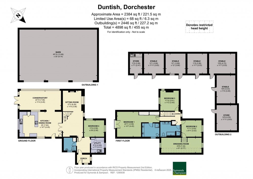 Floorplans For Duntish, Dorchester