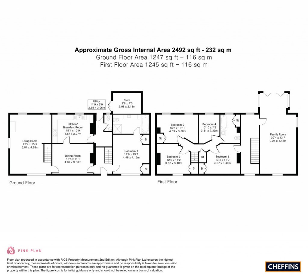 Floorplans For Quanea Drove, Ely