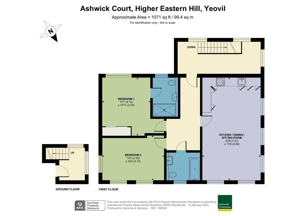 Floorplans For Ashwick Court, Higher Eastern Hill, Yeovil