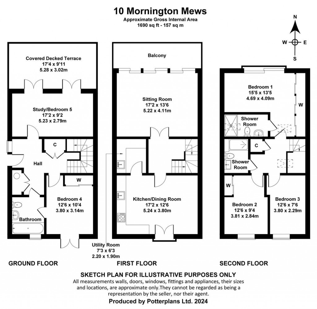 Floorplans For Cowes, Isle of Wight