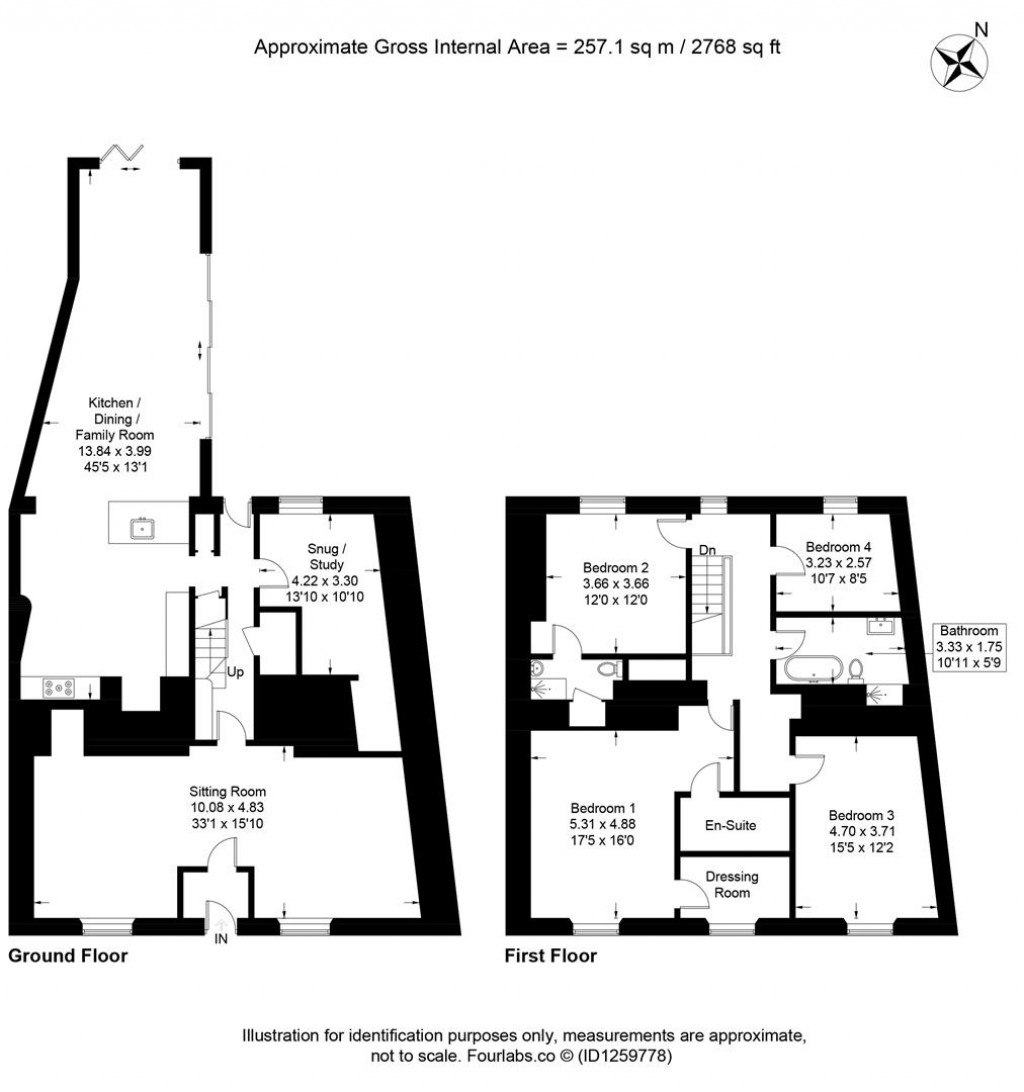 Floorplans For Kea House, Fore Street, Tregony, Nr Truro