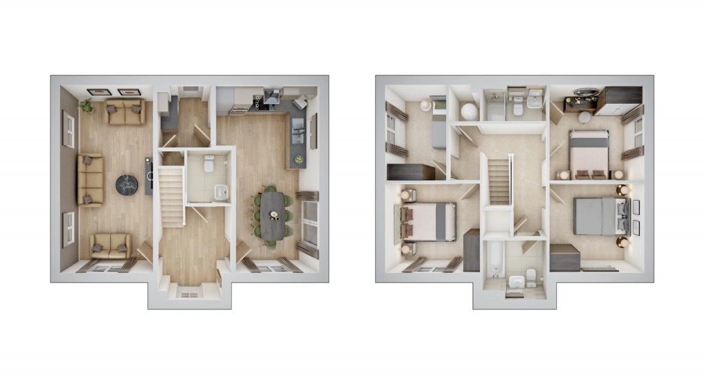 Floorplans For Birch Road, Landkey
