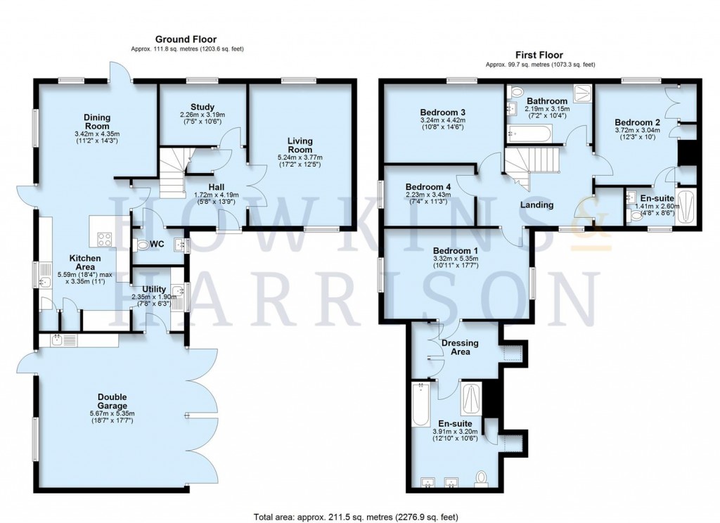 Floorplans For Overseal Manor Stables, Hallcroft Avenue, Overseal, DE12