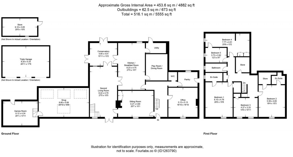 Floorplans For Bratton Fleming, Barnstaple