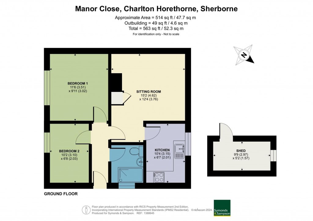 Floorplans For Manor Close, Charlton Horethorne, Sherborne