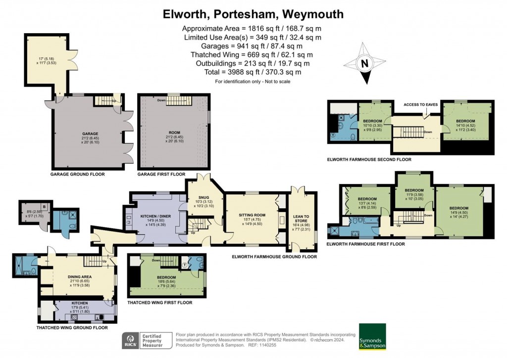 Floorplans For Elworth, Portesham, Weymouth