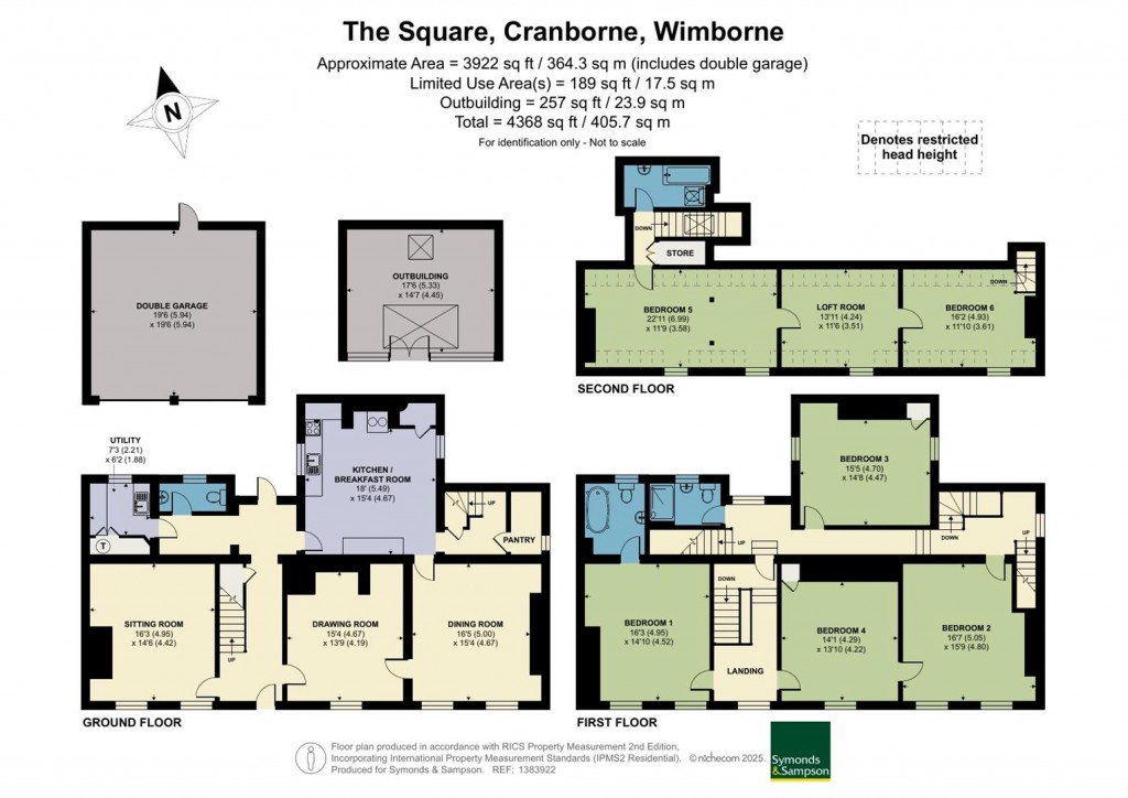 Floorplans For The Square, Cranborne, Wimborne