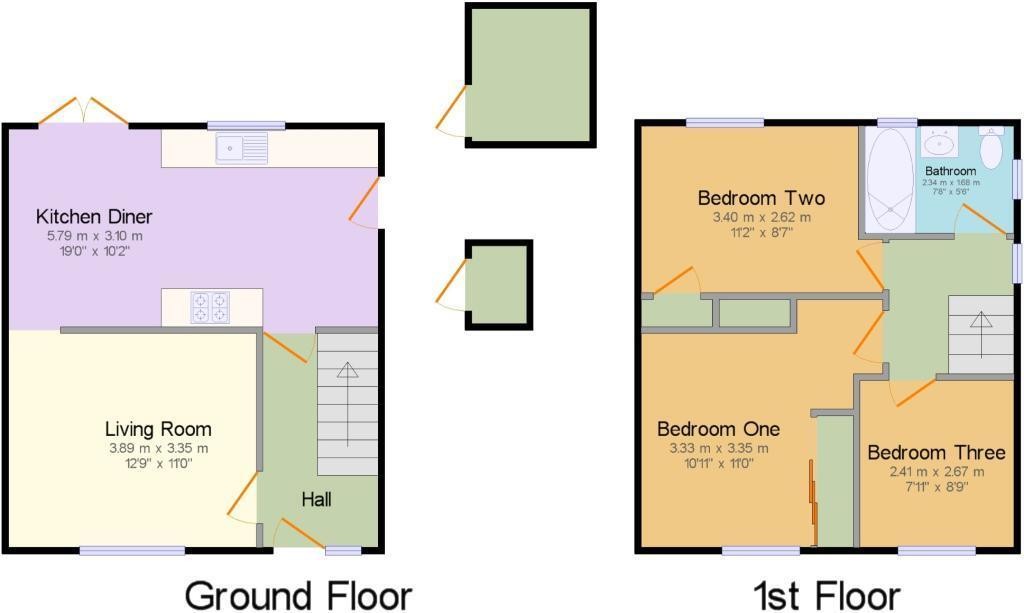 Floorplans For Trinity Close, Bottisham