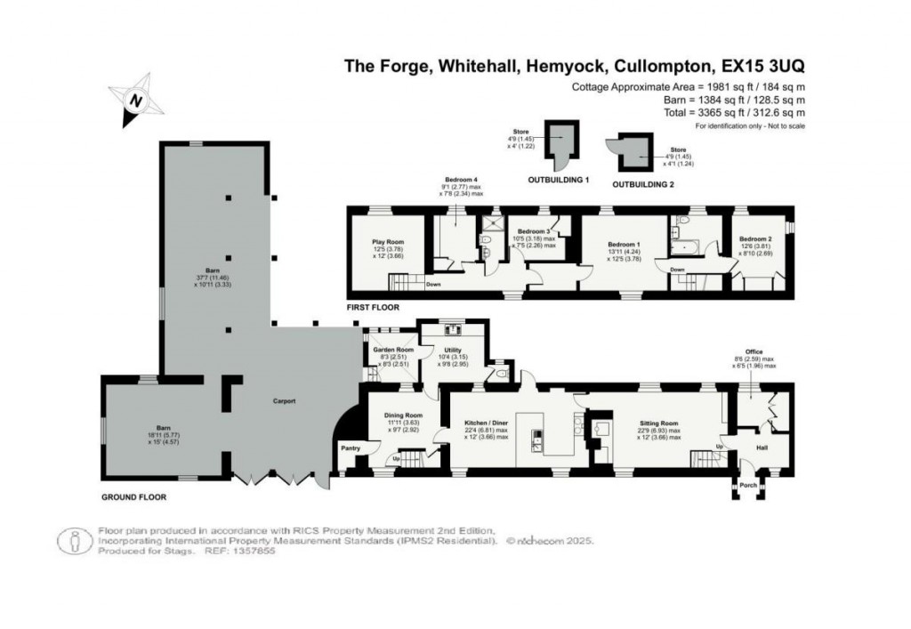 Floorplans For Whitehall, Cullompton