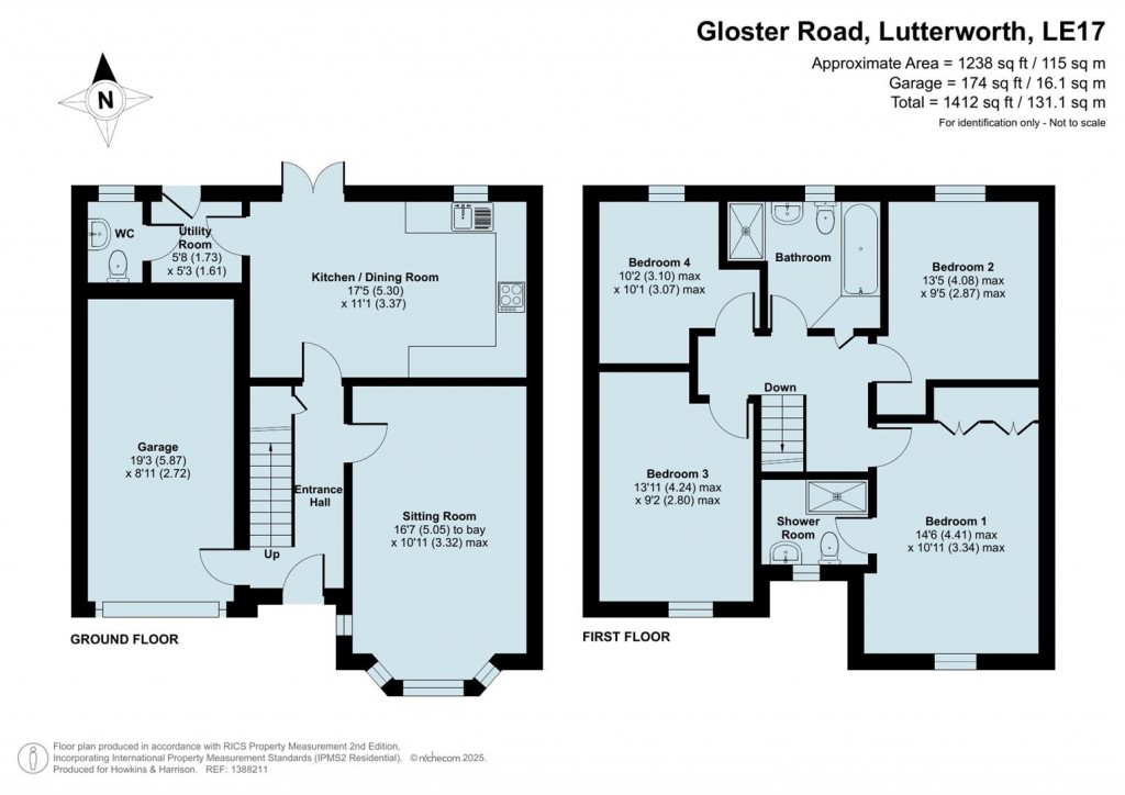 Floorplans For Gloster Road, Lutterworth