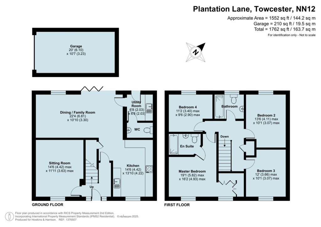 Floorplans For Plantation Lane, Towcester, NN12