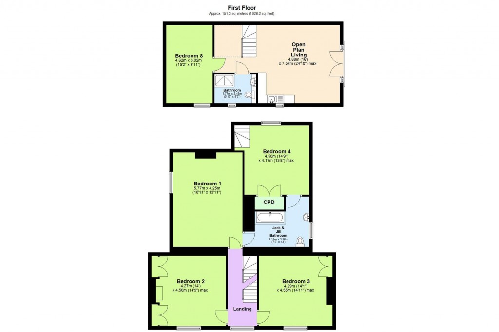 Floorplans For Spridlington, Market Rasen