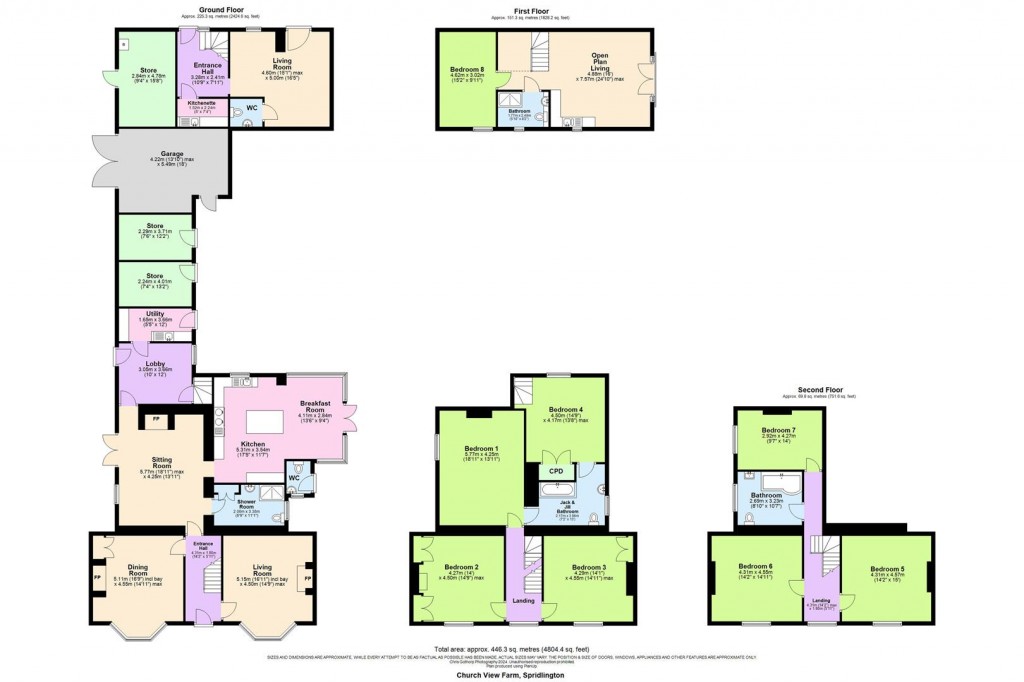 Floorplans For Spridlington, Market Rasen
