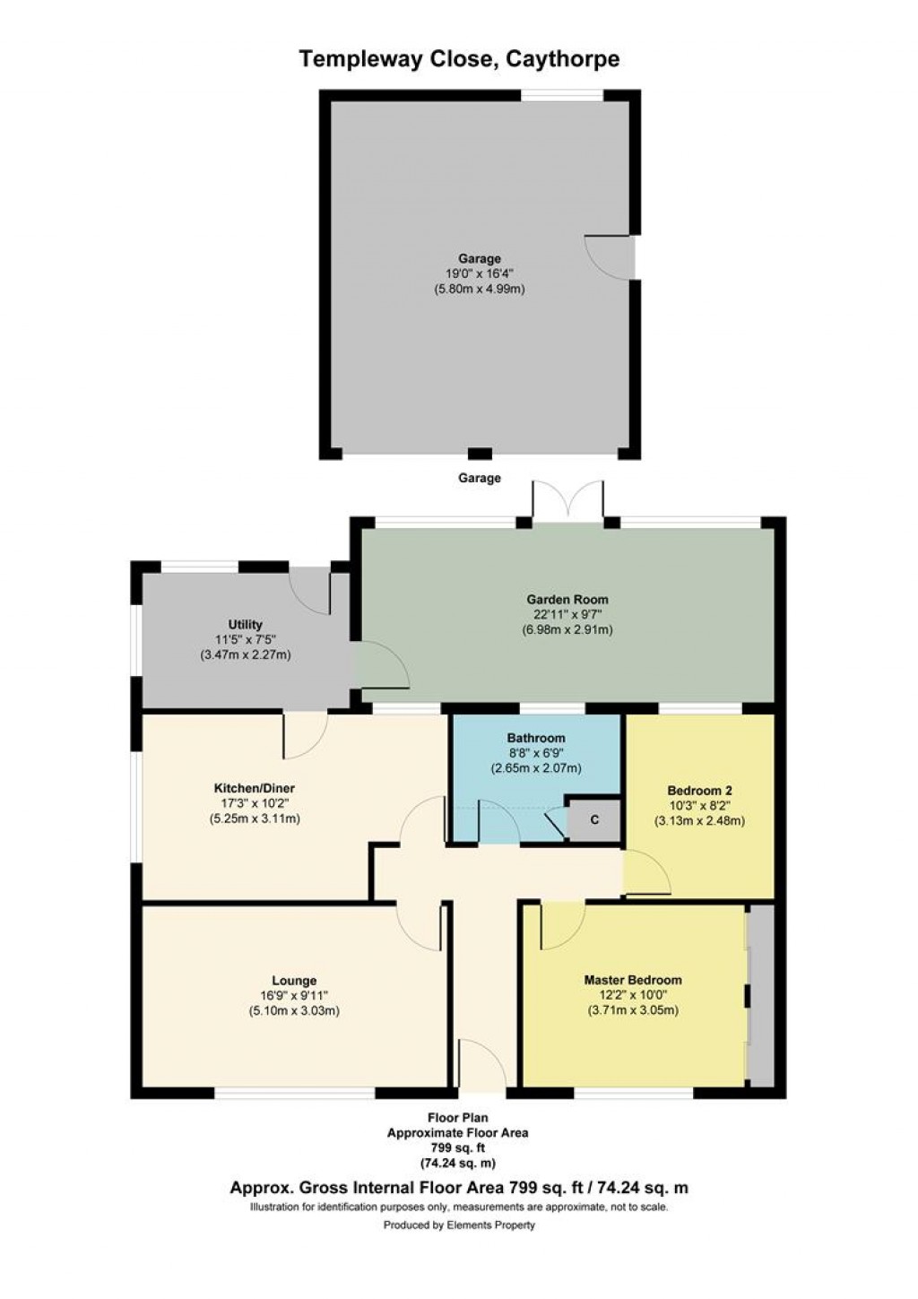 Floorplans For Templeway Close, Caythorpe, Grantham