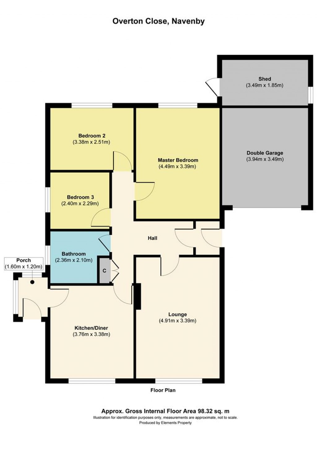 Floorplans For Overton Close, Navenby