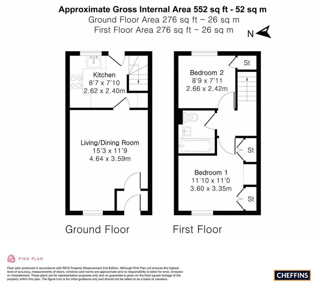 Floorplans For Orchard Row, Soham, Ely