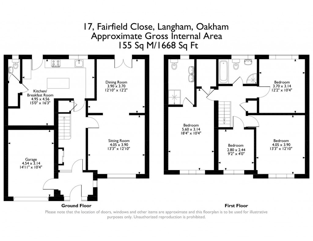 Floorplans For Fairfield Close, Langham, Rutland