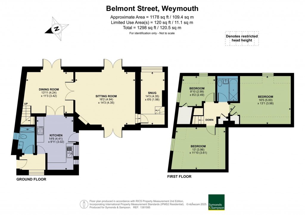 Floorplans For Belmont Street, Weymouth