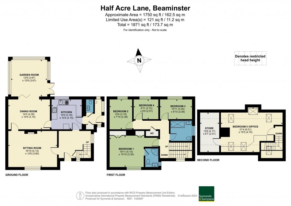 Floorplans For Half Acre Lane, Beaminster