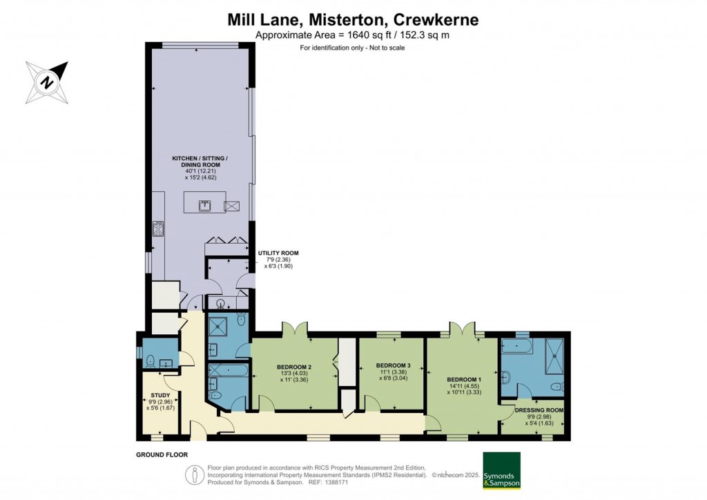 Floorplans For Mill Lane, Misterton, Crewkerne