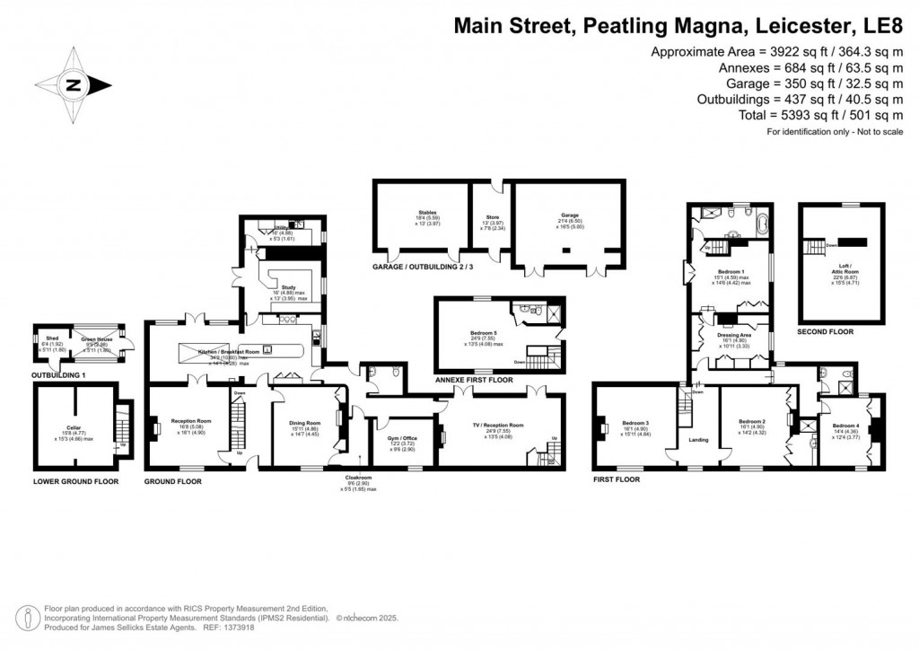 Floorplans For Brookhill Farmhouse, Main Street, Peatling Magna