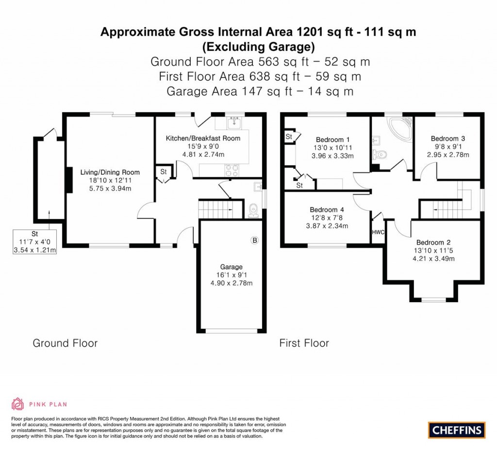 Floorplans For Gilbert Road, Clare, Sudbury