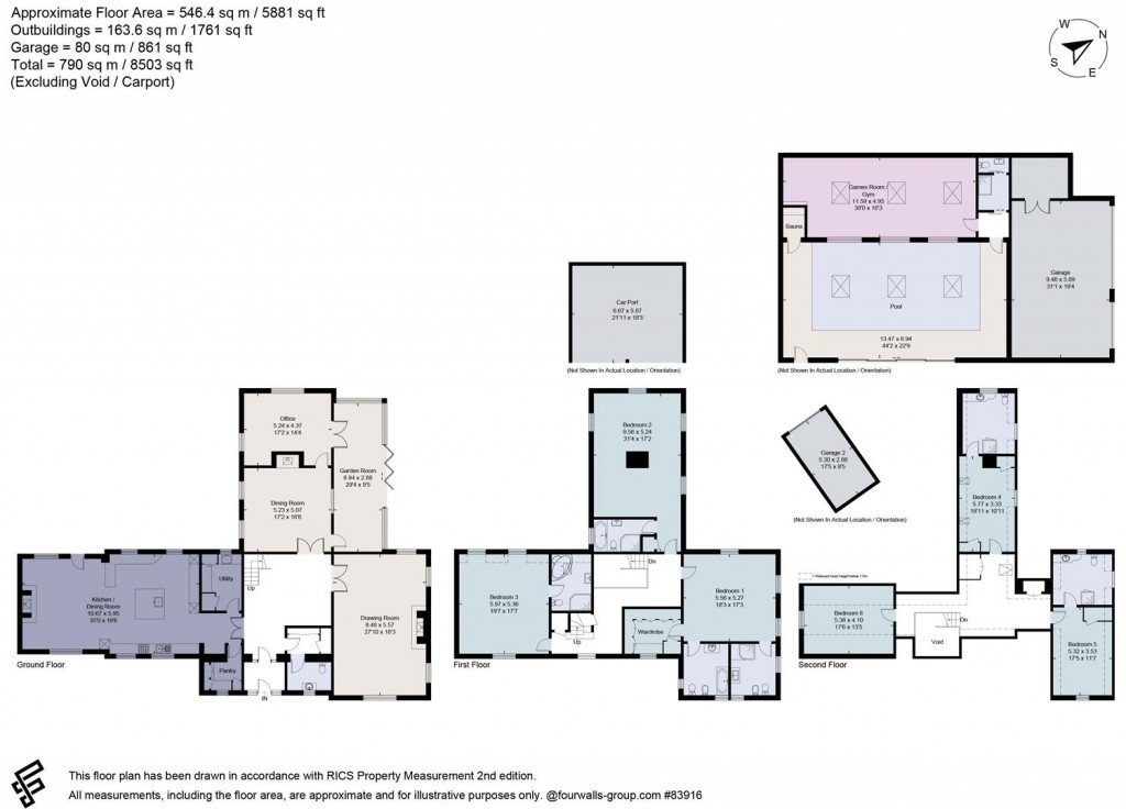 Floorplans For Lower Slaughter, Gloucestershire