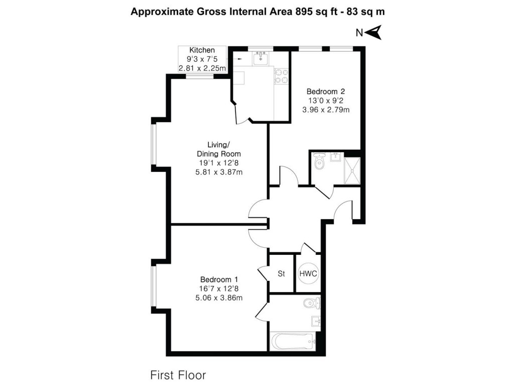 Floorplans For South Road, Saffron Walden
