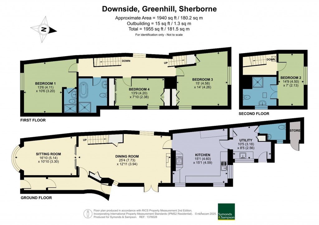 Floorplans For Greenhill, Sherborne, Dorset