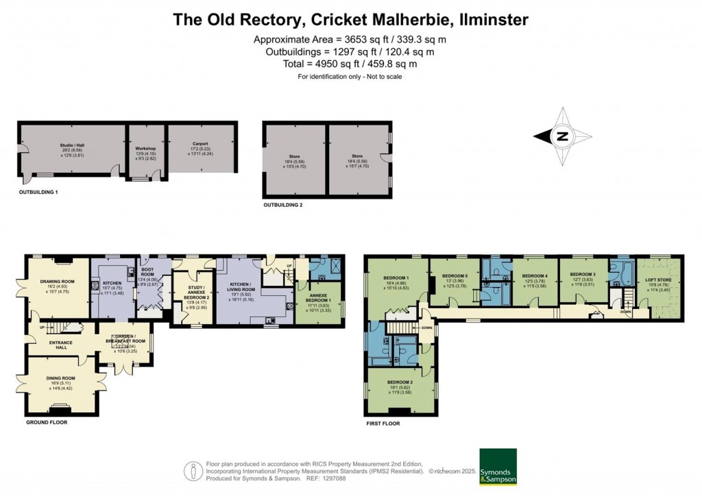 Floorplans For The Old Rectory, Cricket Malherbie, Ilminster