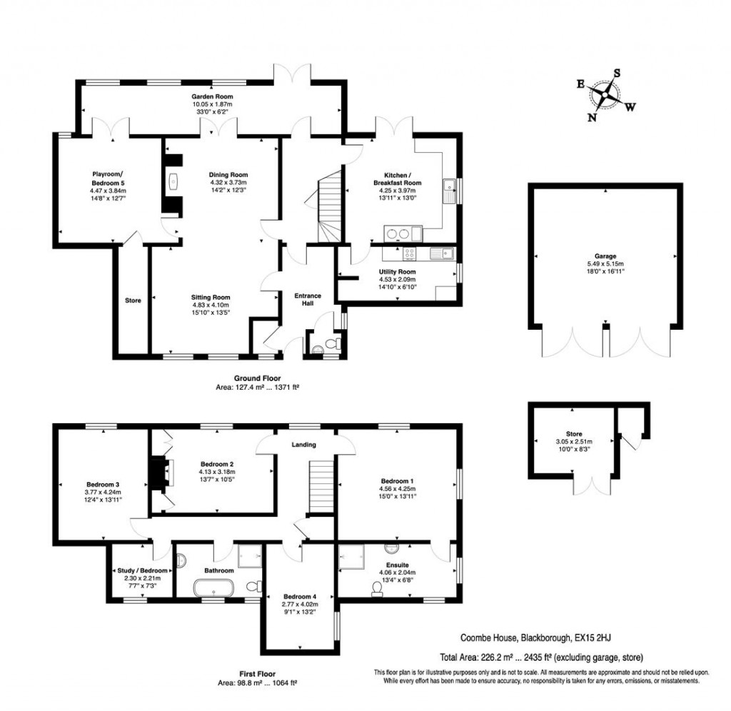 Floorplans For Blackborough, Cullompton