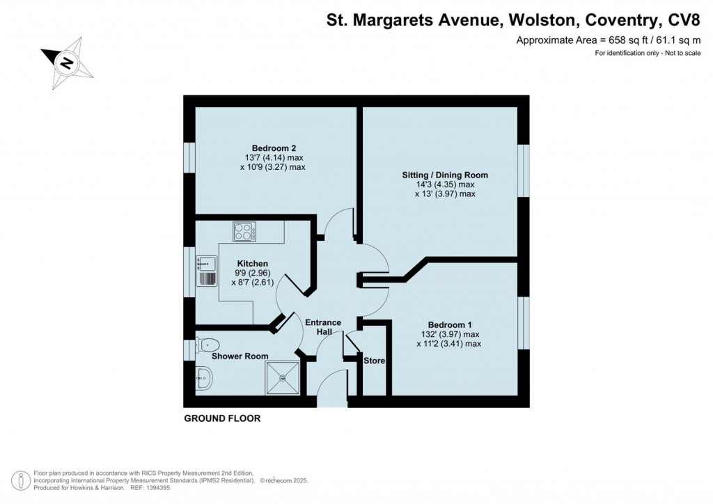 Floorplans For St Margarets Avenue, Wolston, Coventry, CV8