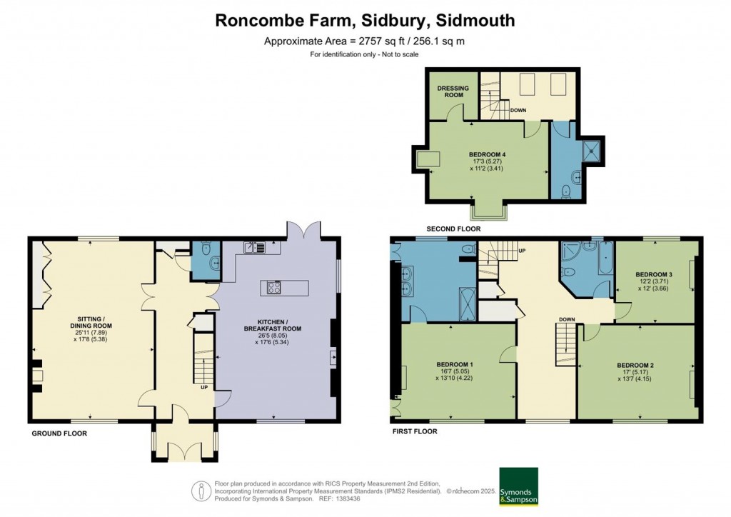 Floorplans For Sidbury, Sidmouth, Devon