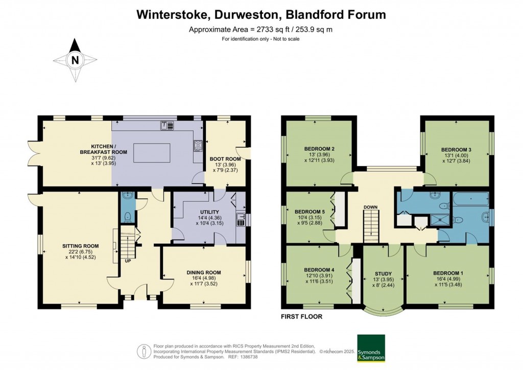 Floorplans For Durweston, Blandford Forum